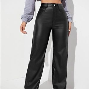 High waisted / straight leg pants